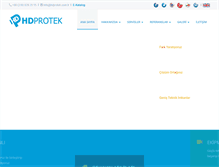 Tablet Screenshot of hdprotek.com.tr